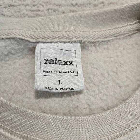 Relaxx Howdy Cropped Sweatshirt Women's Size L Cotton Blend New Preppy - Picture 7 of 8